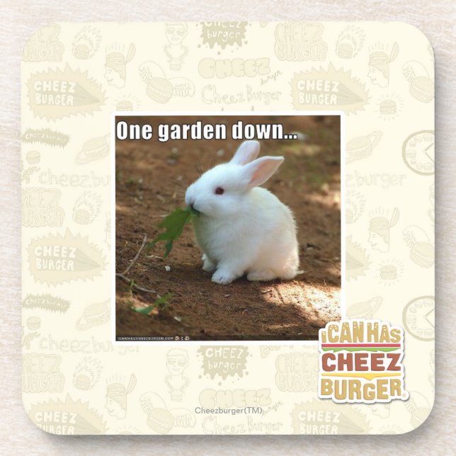 One Garden Down� Beverage Coaster (Front)