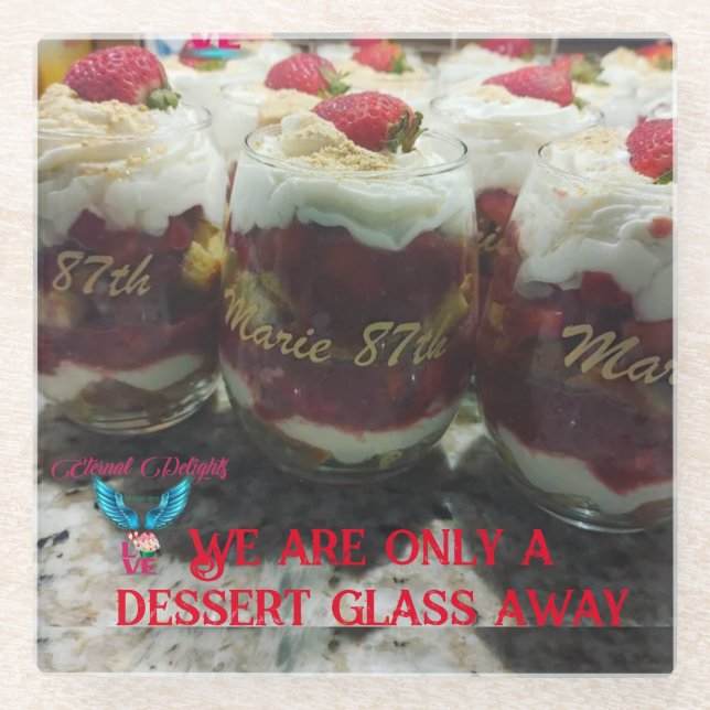 "One Glass Away" Coaster (Front)