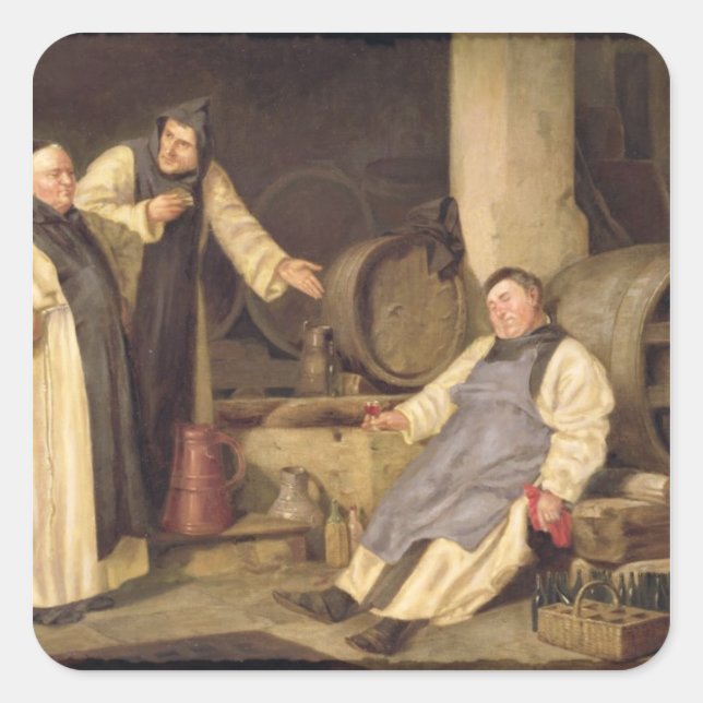 One Glass Too Many Square Sticker (Front)