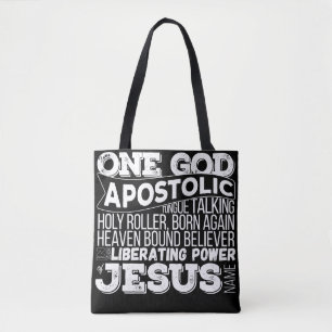 "One God Apostolic Song" Tote bag 2 color