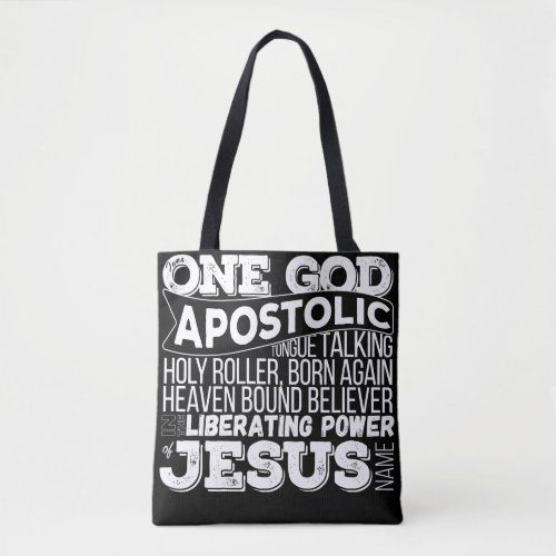 One God Apostolic Song Tote bag 2 color