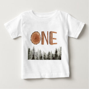 One Green Trees 1st Birthday  Baby T-Shirt