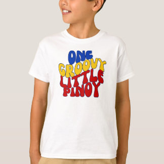 One Groovy Little Pinoy Youth Boy Shirt, Filipino  T-Shirt