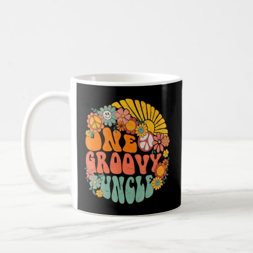 One Groovy Uncle Retro Men Hippie Birthday 70s Boh Coffee Mug
