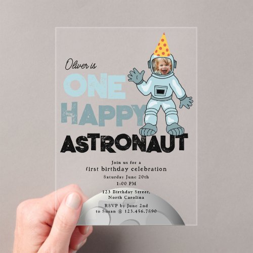 One Happy Astronaut Photo 1st  First Birthday