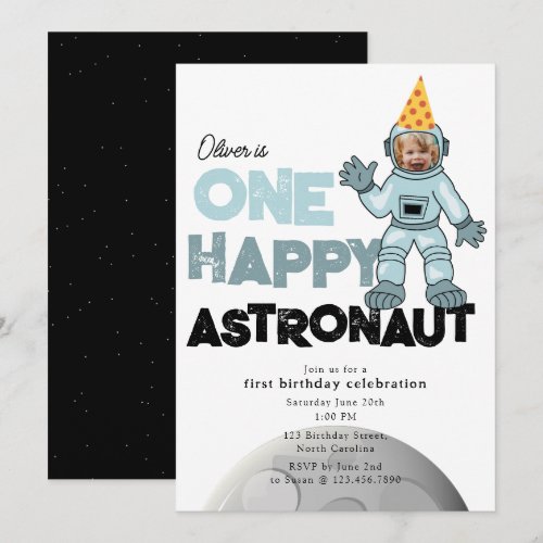 One Happy Astronaut Photo 1st  First Birthday