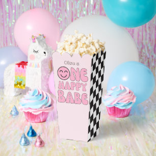 One Happy Babe Happy Face Pink  Favor Boxes