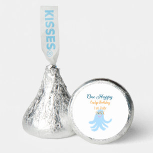 One happy blue octopus under the sea birthday hershey®'s kisses®