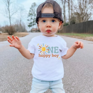 One Happy Boy 1st Birthday Shirt