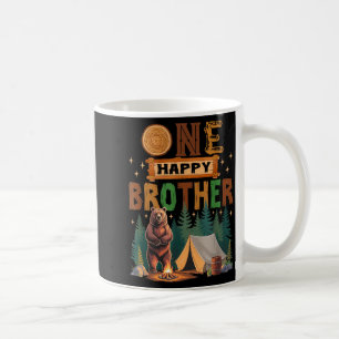 One Happy Brother Camper 1st Birthday Camng Bear Coffee Mug