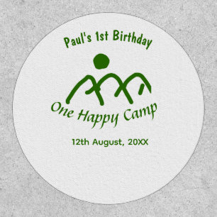 One happy camp green mountain sun 1st birthday patch