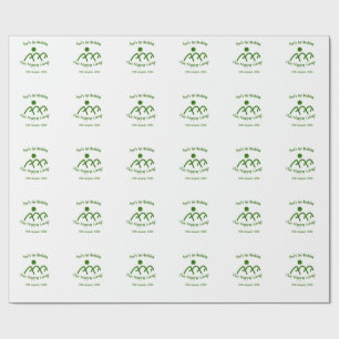 One happy camp green mountain sun 1st birthday  wrapping paper