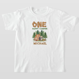 One Happy Camper 1st Birthday T-Shirt