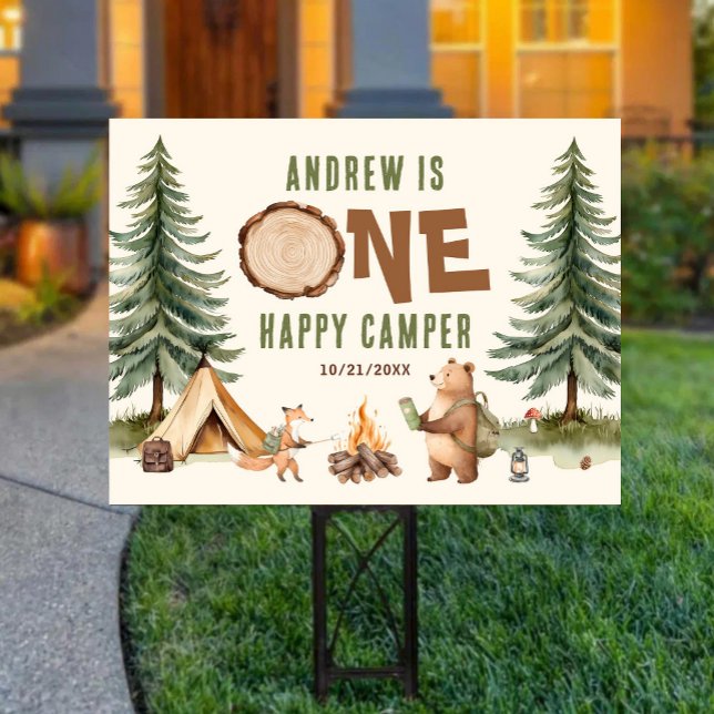 One Happy Camper 1st Birthday Welcome Sign (Creator Uploaded)