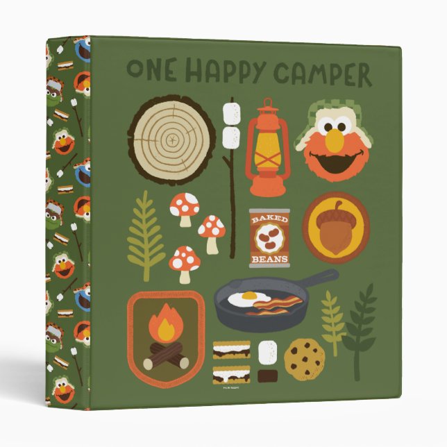 One Happy Camper 3 Ring Binder (Front/Spine)