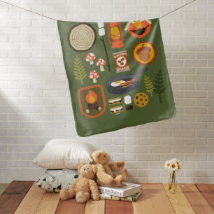 One Happy Camper Baby Blanket