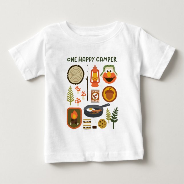 One Happy Camper Baby T-Shirt (Front)