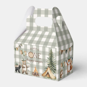 One Happy Camper Birthday Camping 1st Favor Boxes