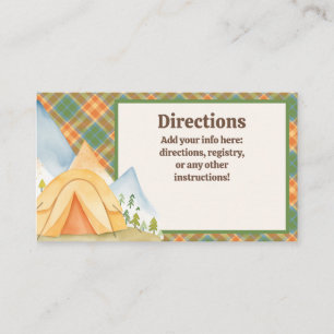 One Happy Camper Birthday Enclosure Card