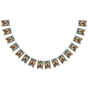 One Happy Camper Birthday Monthly Photo Bunting Flags