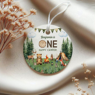 One Happy Camper Birthday Party Favor Tags