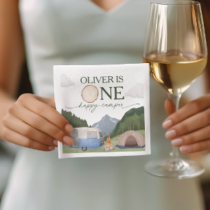 One Happy Camper Birthday Party Napkins