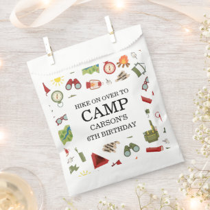 One Happy Camper Boys Birthday  Favor Bag