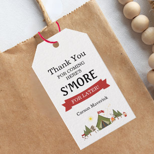 One Happy Camper Boys Birthday Gift Tags
