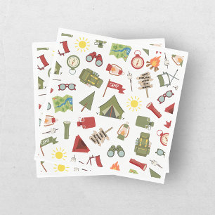 One Happy Camper Boys Birthday Napkins