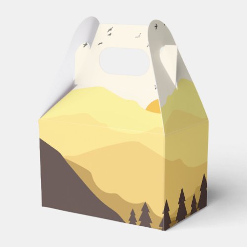 ONE Happy Camper Camping First Birthday Favor Box