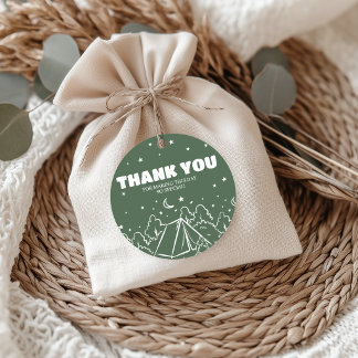One Happy Camper Favor Thank You Tag