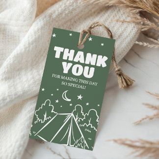 One Happy Camper Favor Thank You Tag