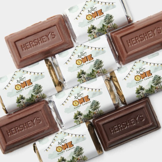 One Happy Camper First Birthday  Hershey's Miniatures (Assorted)