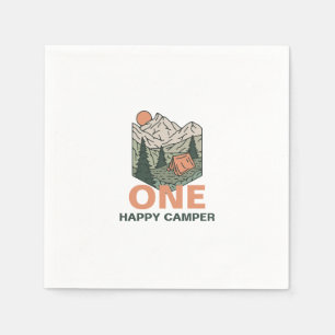 One Happy Camper First Birthday Napkins