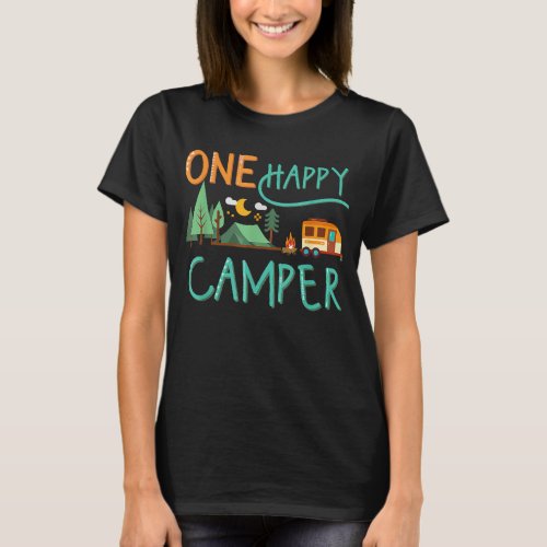 One Happy Camper First Birthday Shirt Camping Matc