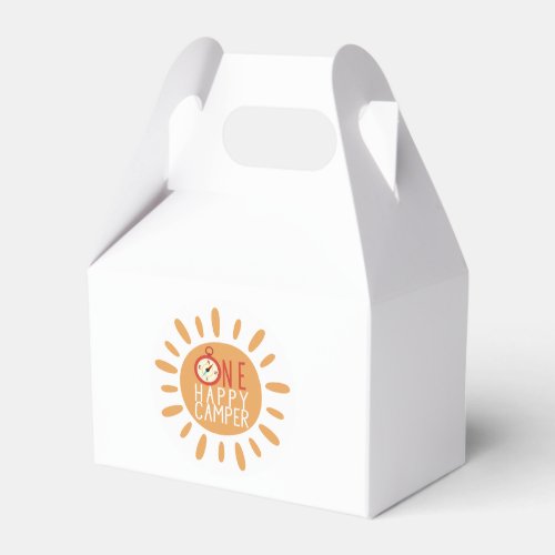 One Happy Camper First Birthday Sun Outdoor Child Favor Boxes