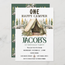 One Happy Camper Kids Birthday 