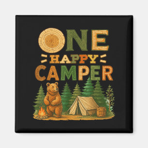 One Happy Camper Matching Family Birthday Party Ca Magnet