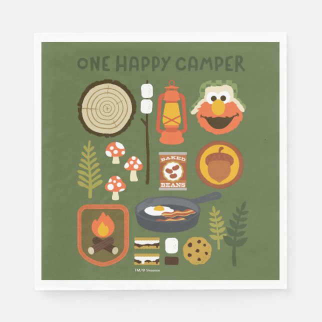 One Happy Camper Napkins (Front)