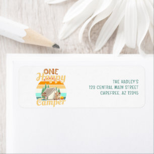 One Happy Camper Return Address Label