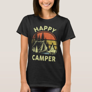 One Happy Camper Toddler Boy Funny Camng Campfire T-Shirt