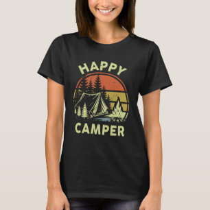 One Happy Camper Toddler Boy Funny Camping Campfir T-Shirt