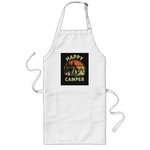 One Happy Camper Toddler Boy Funny Camping Long Apron