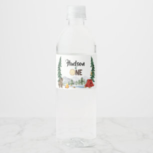 One Happy Camper Water Bottle Label