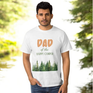One Happy Camper Wood Boys 1st Birthday T-Shirt