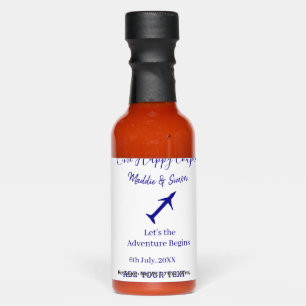 One happy Couple let's adventure begins wedding co Hot Sauces
