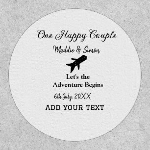 One happy Couple let's adventure begins wedding co Patch
