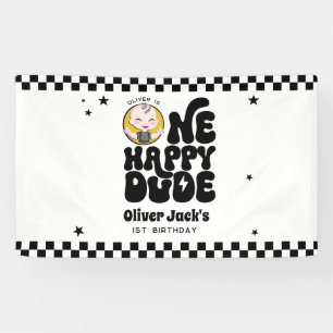 One Happy Dude 1st Birthday Banner