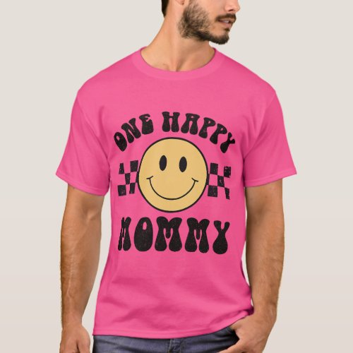 One Happy Dude 1st Birthday One Cool Mommy Family  T_Shirt