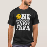 One Happy Dude 1st Birthday One Cool Papa Family M T-Shirt<br><div class="desc">One Happy Dude 1st Birthday One Cool Papa Family Matching</div>